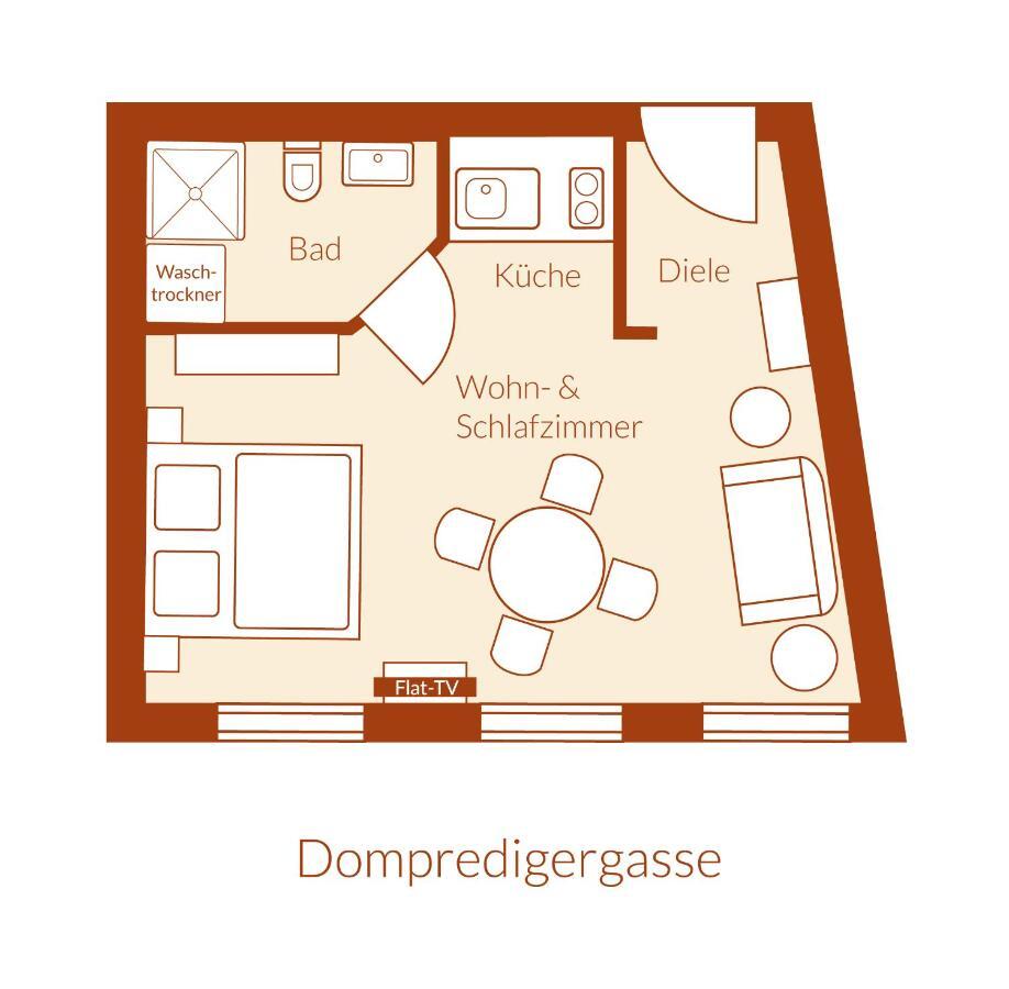 Apartment Dompredigergasse Наумбург Экстерьер фото